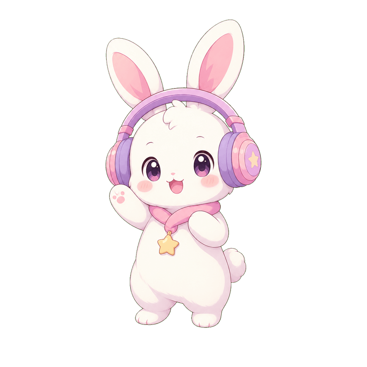 リズムフレンズのウサギマスコット